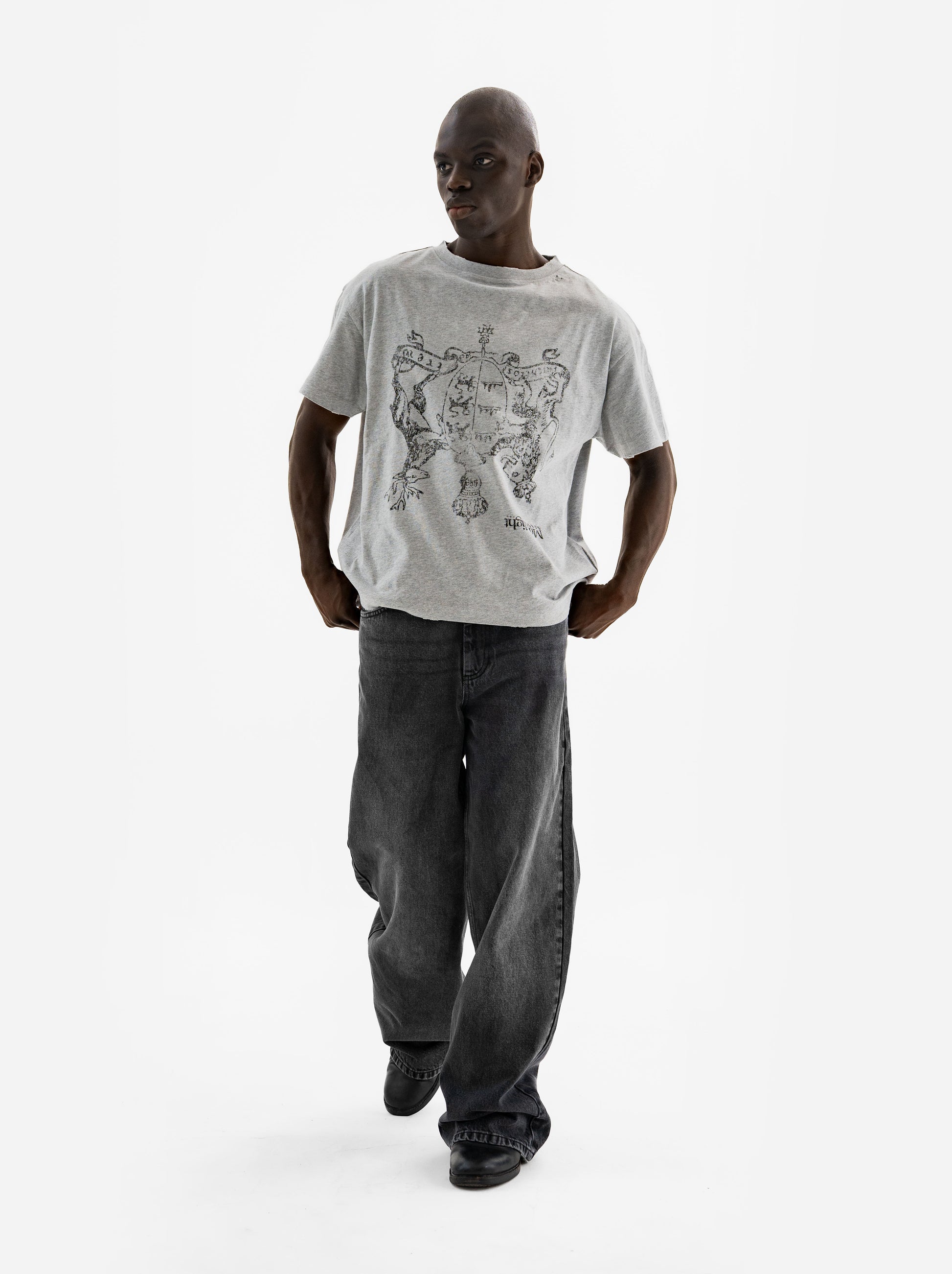 COAT OF ARMS T-SHIRT - GREY