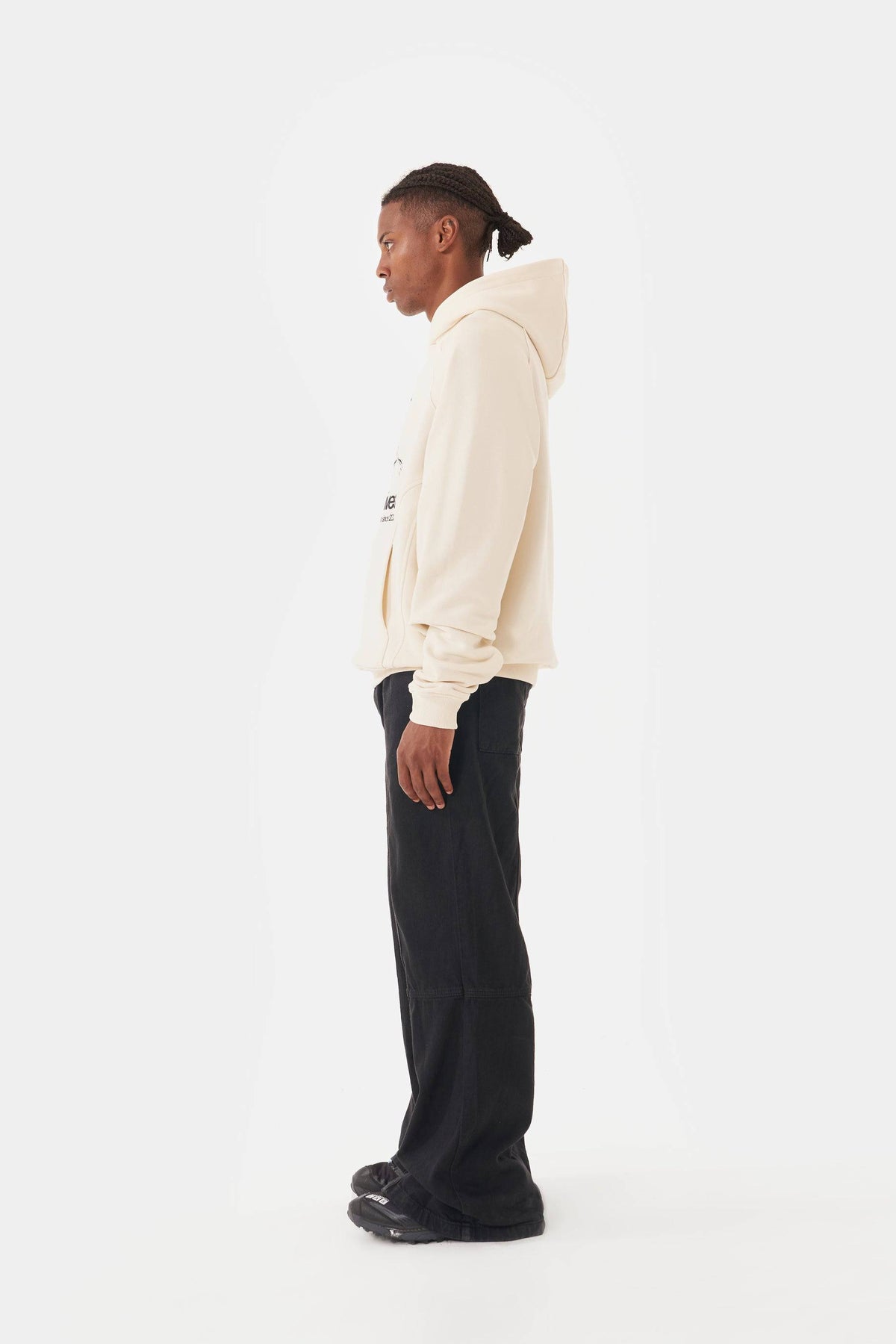 particle beige hoodie