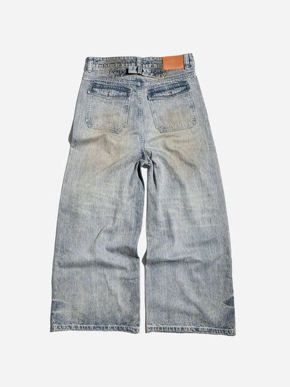 PATCHED KNEE DENIM - BAMBOO BLUE