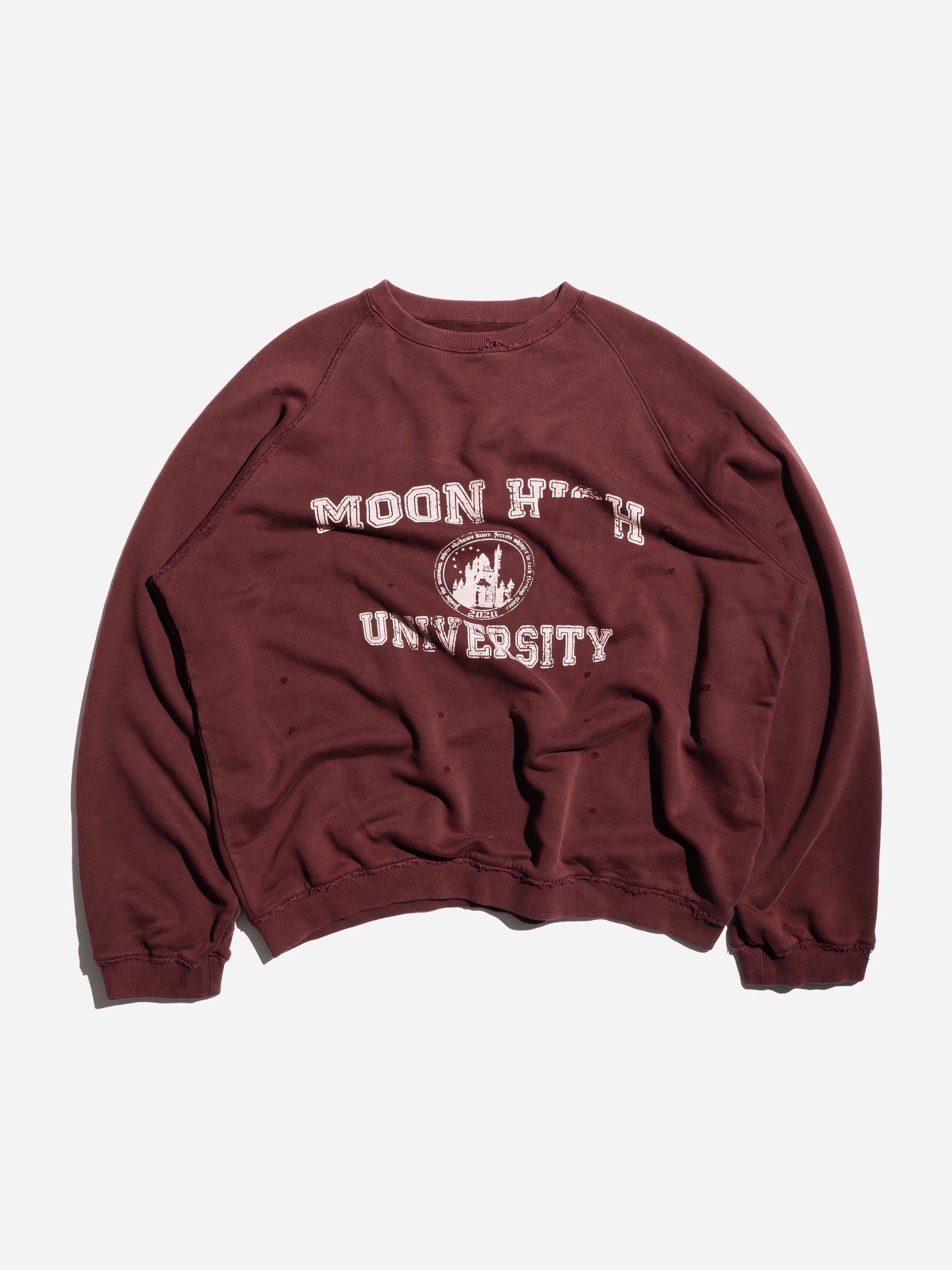 UNIVERSITY CREWNECK - BORDEAUX