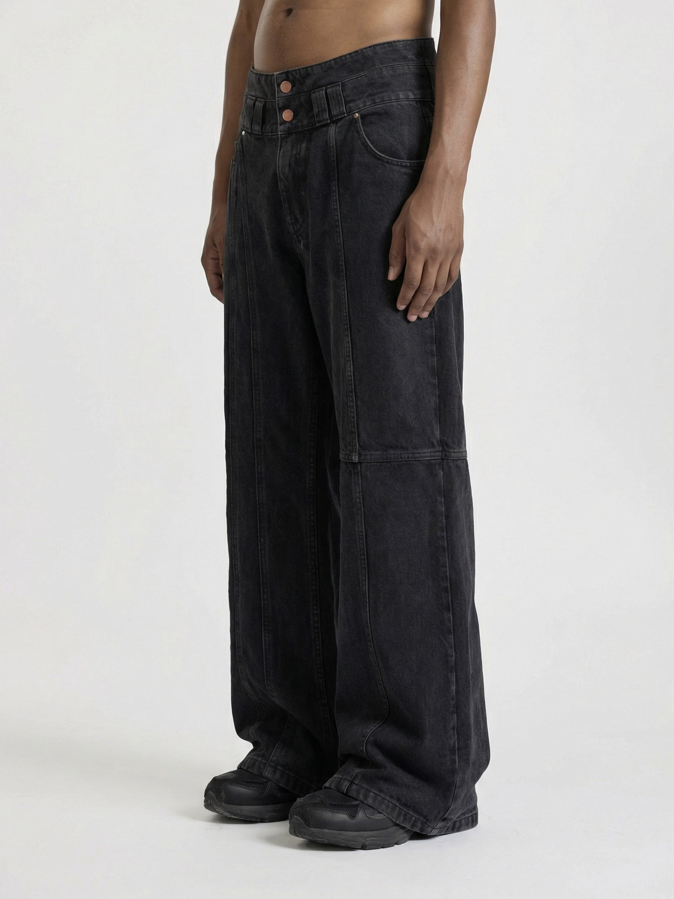 CONSTRUCTION DENIM - BLACK | Moonlight Mansion