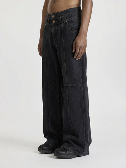 CONSTRUCTION DENIM - BLACK - Moonlight Mansion