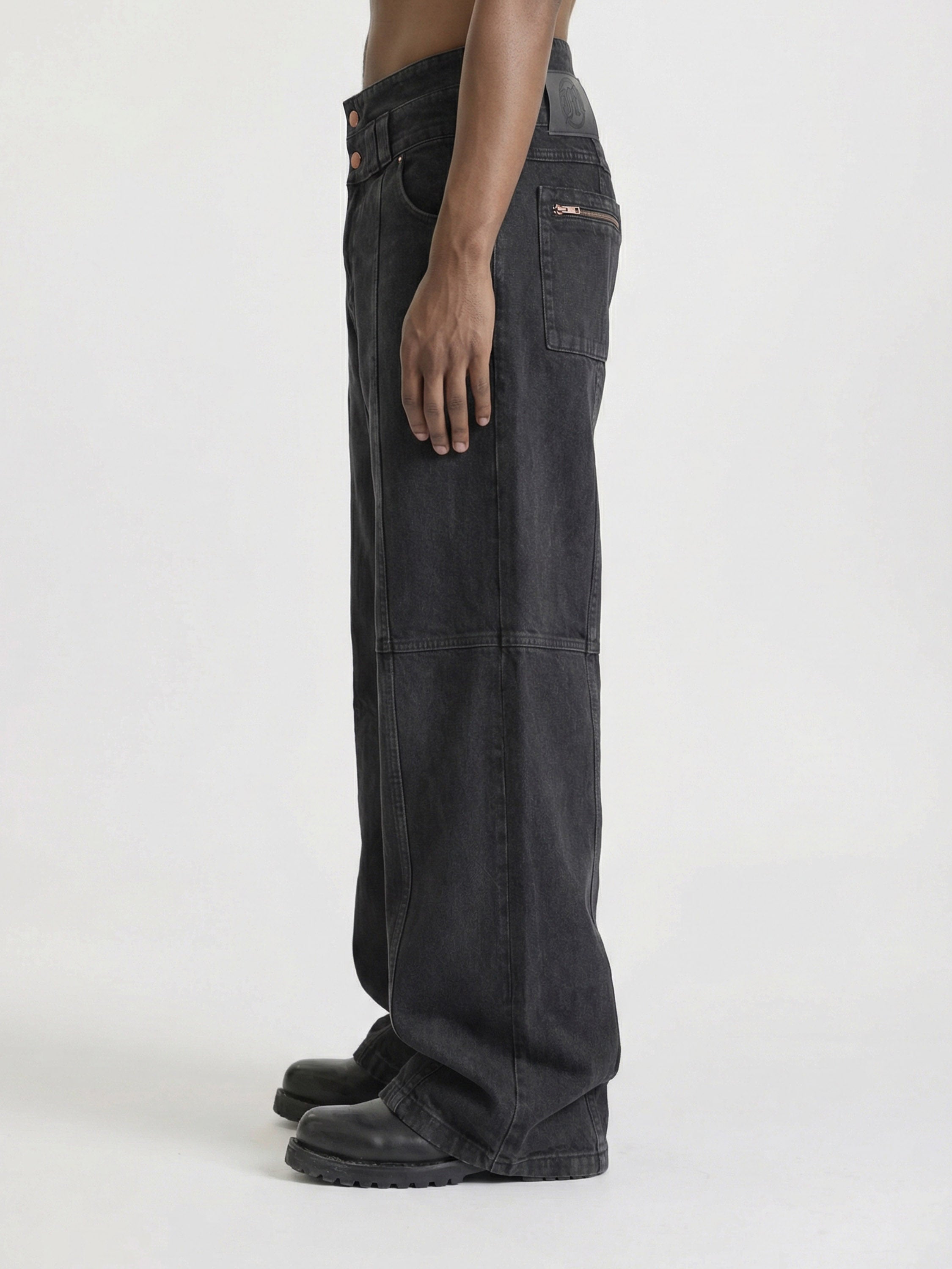 CONSTRUCTION DENIM - BLACK | Moonlight Mansion