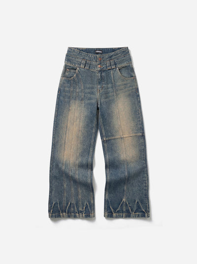 CONSTRUCTION DENIM - YELLOW BLUE - Moonlight Mansion