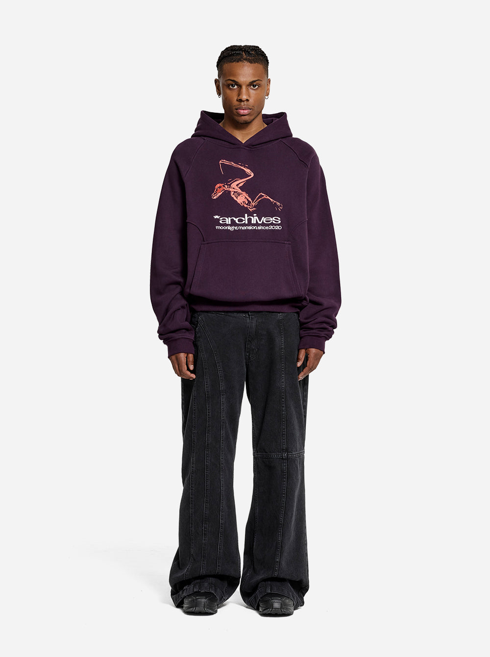 *ARCHIVES HOODIE - Dark Purple