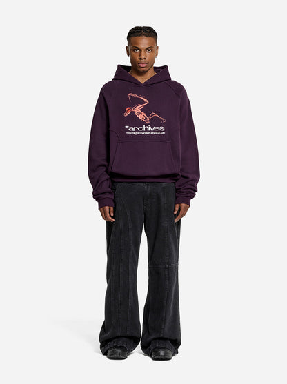 *ARCHIVES HOODIE - Dark Purple