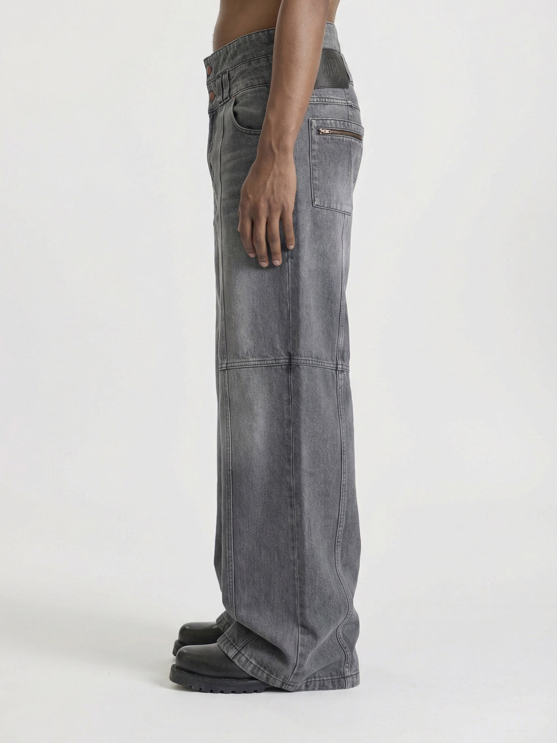 CONSTRUCTION DENIM - GREY - Moonlight Mansion