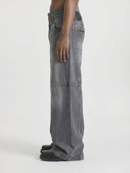 CONSTRUCTION DENIM - GREY - Moonlight Mansion