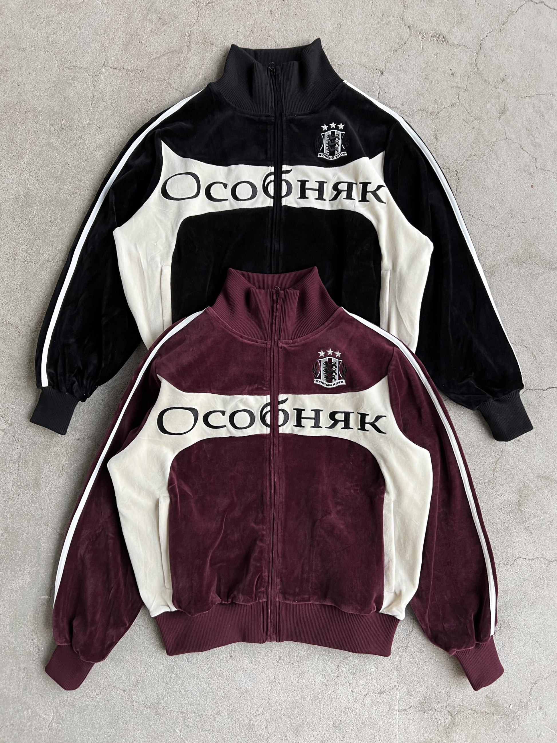 OCOBHRK VELVET JACKET - BORDEAUX - Moonlight Mansion