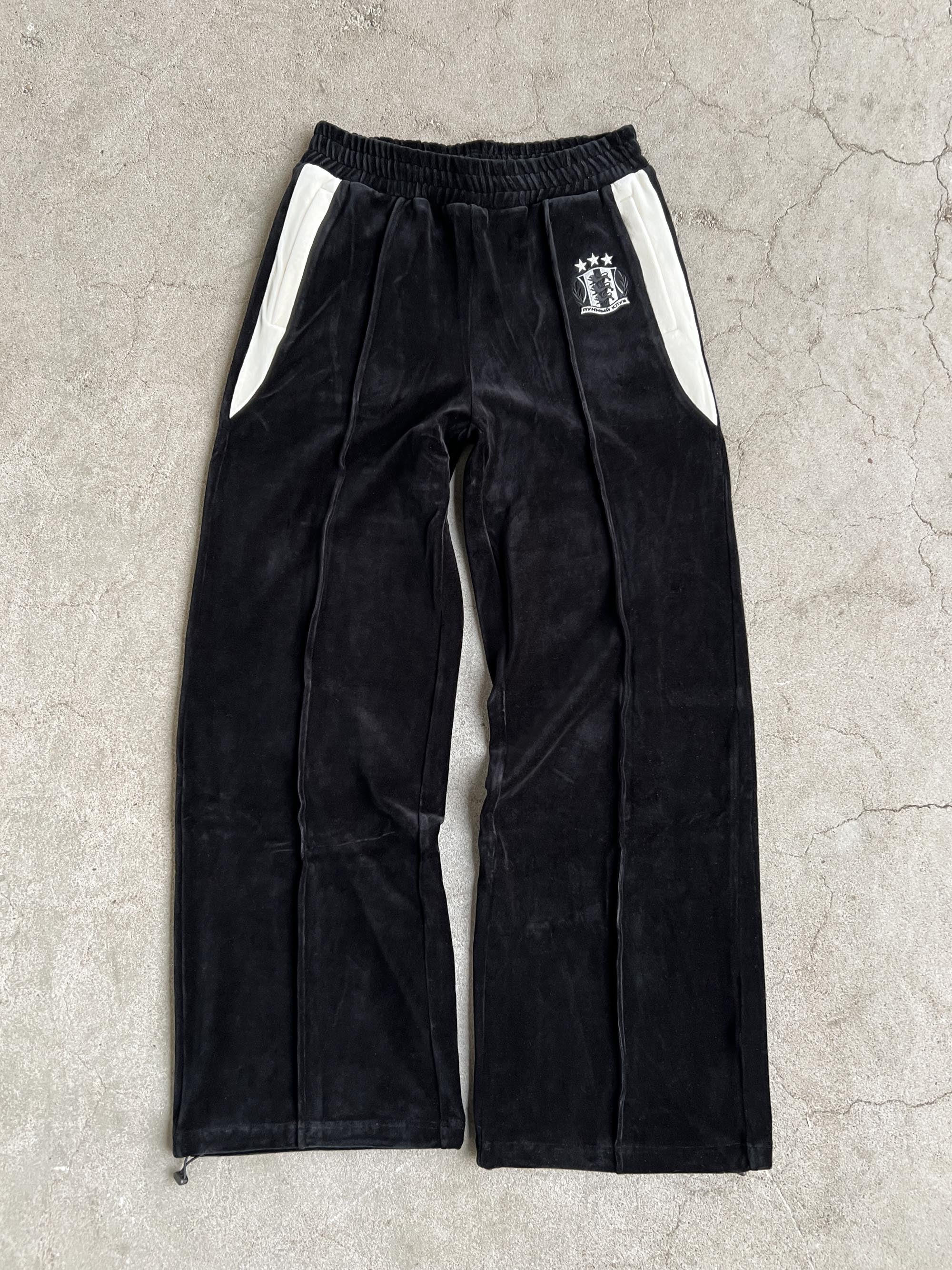 OCOBHRK VELVET PANTS - BLACK | Moonlight Mansion