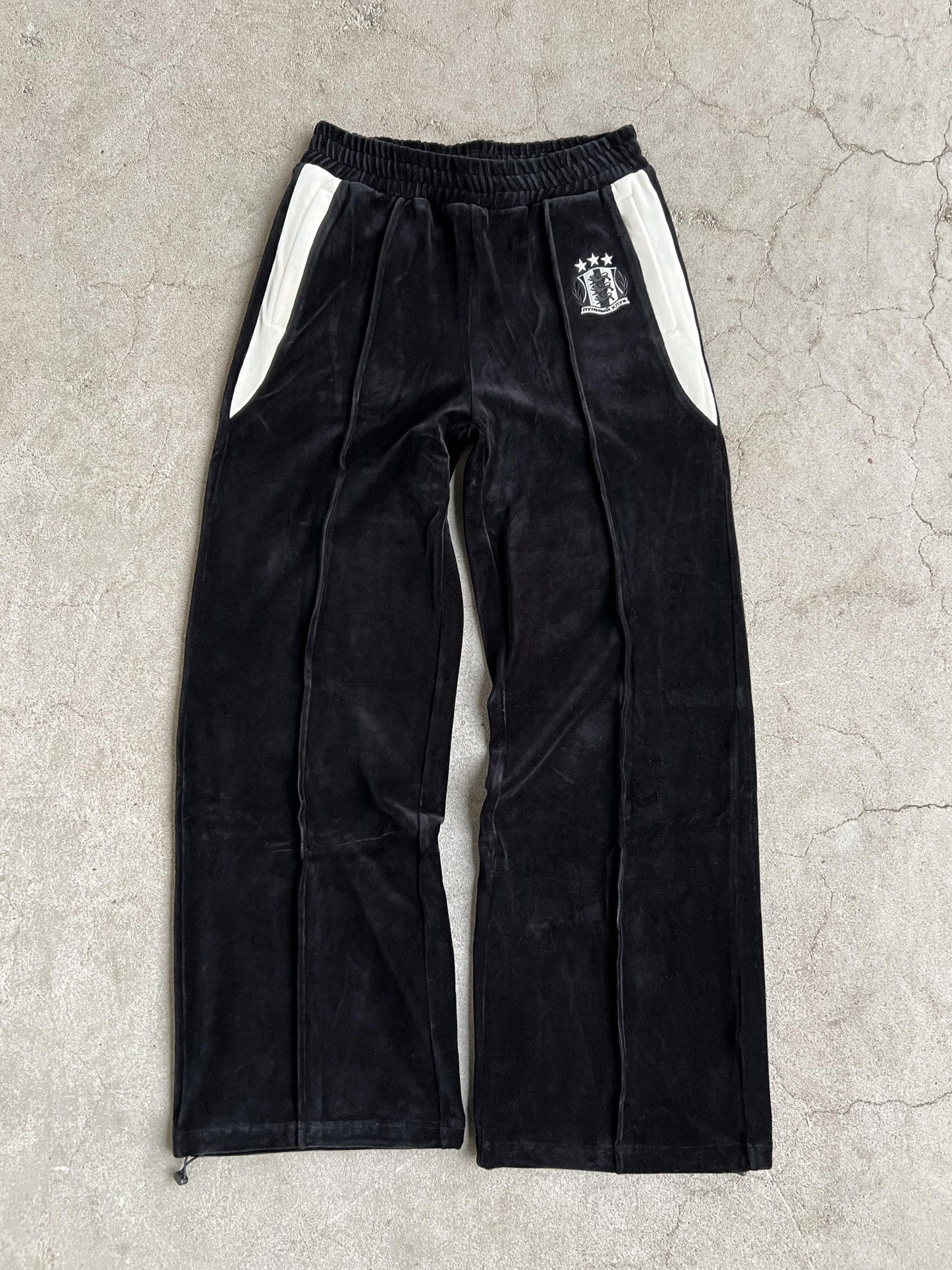 OCOBHRK VELVET PANTS - BLACK - Moonlight Mansion
