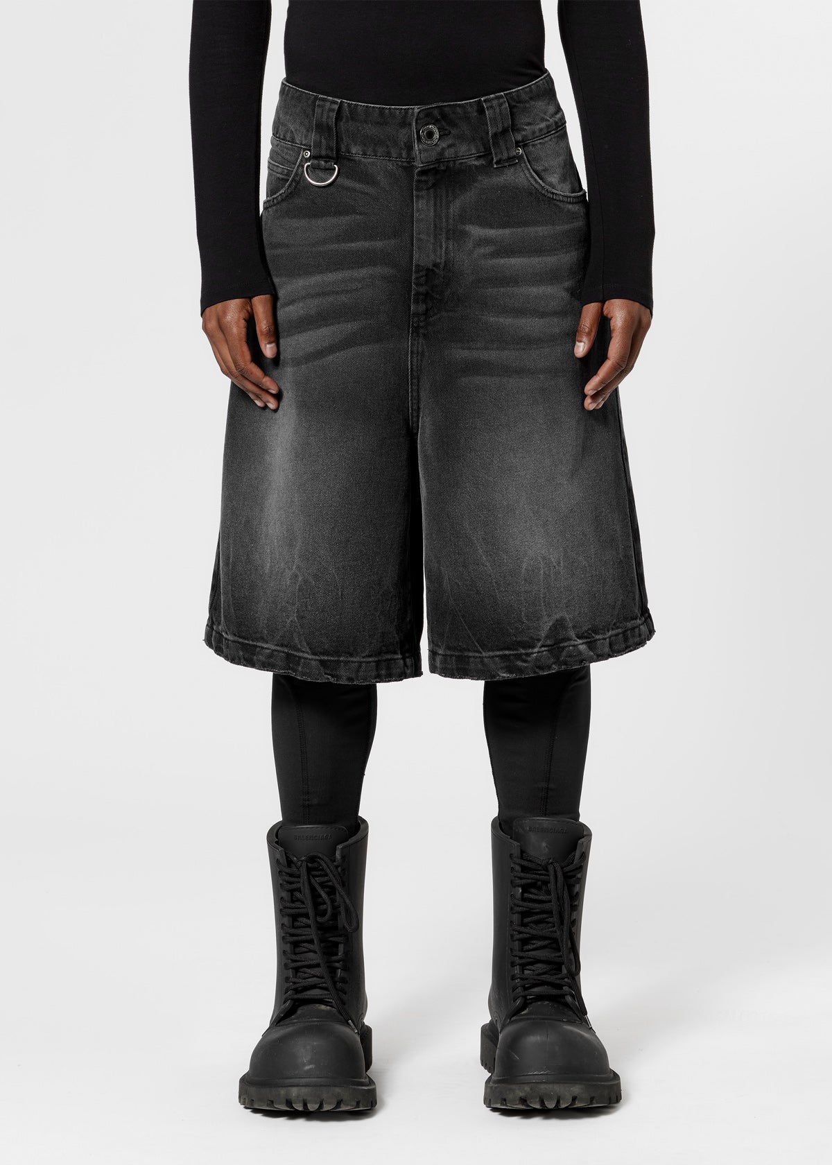 SILHOUETTE JORTS - FADED BLACK