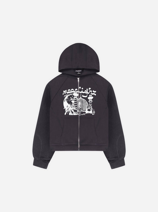 *MAKTUB ZIP-UP - Dark Gray - Moonlight Mansion