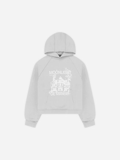 MANOIR HOODIE - LIGHT GREY - Moonlight Mansion