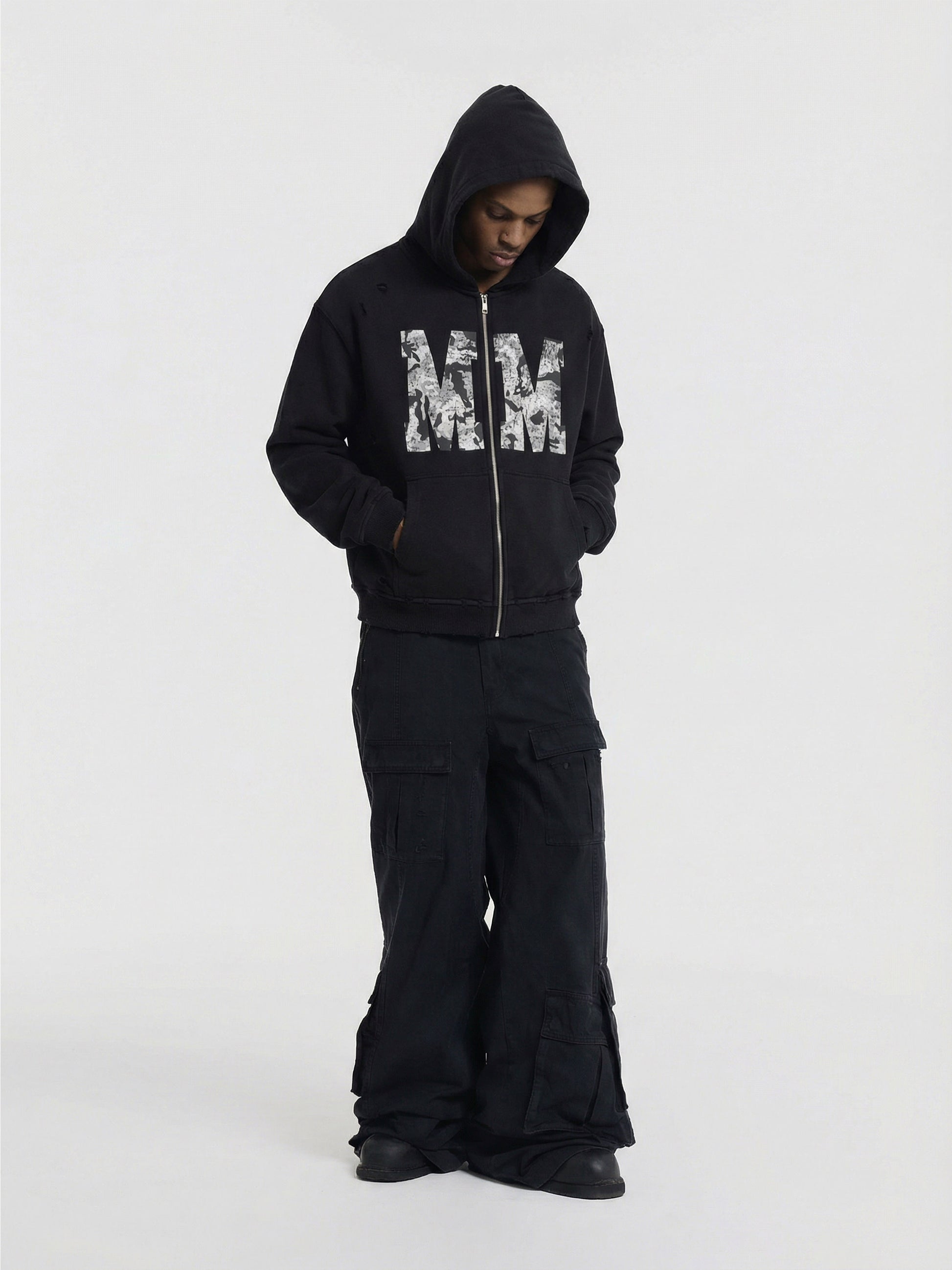 MM24 ZIP-UP - BLACK - Moonlight Mansion