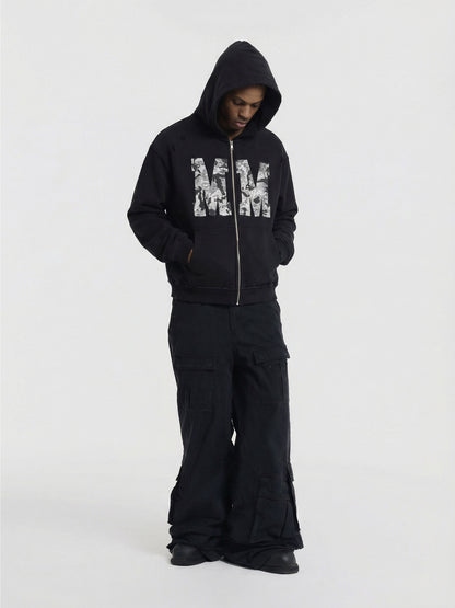 MM24 ZIP-UP - BLACK - Moonlight Mansion