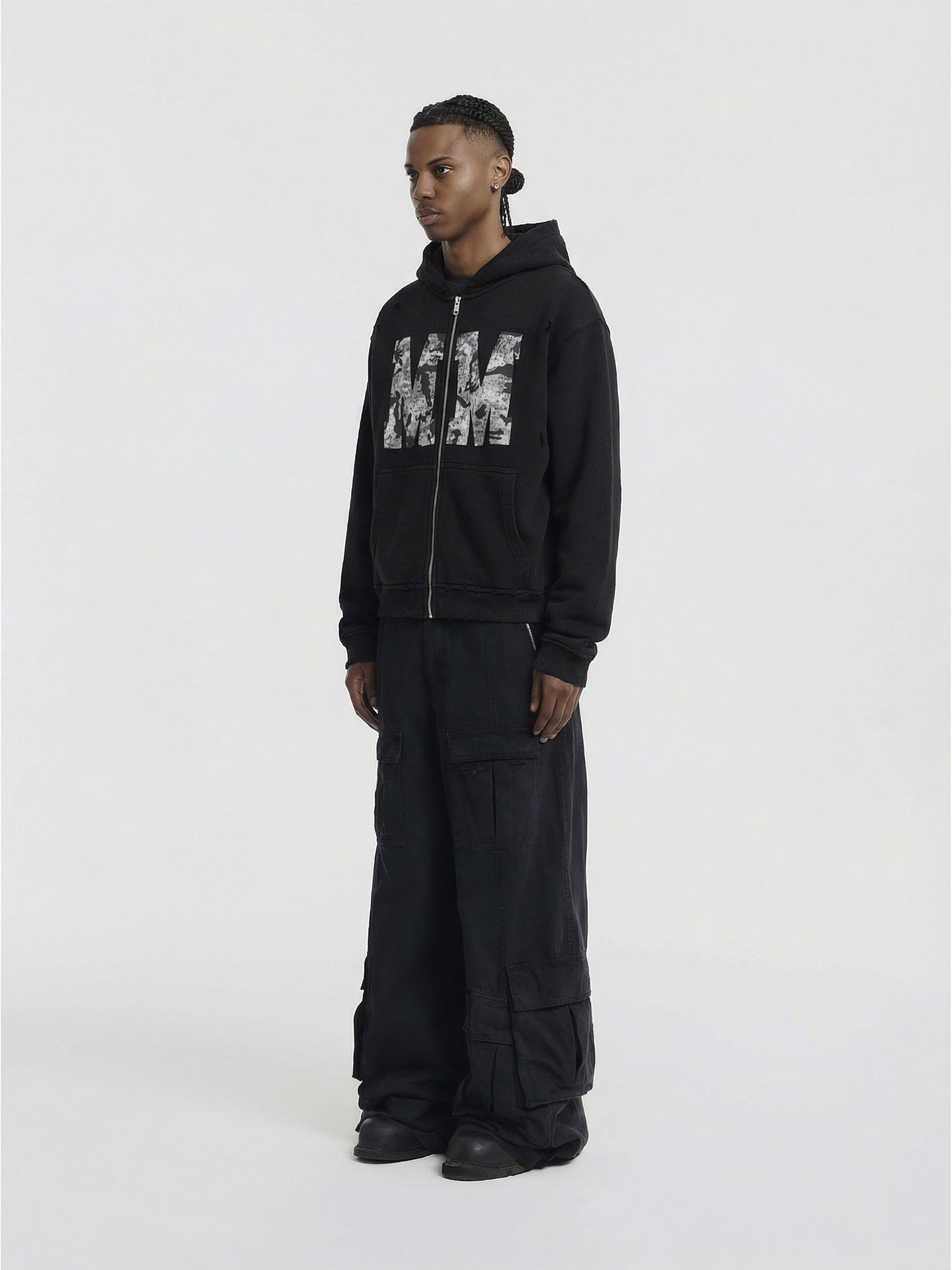 MM24 ZIP-UP - BLACK - Moonlight Mansion
