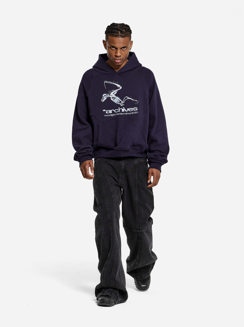 *ARCHIVES HOODIE - Navy Blue