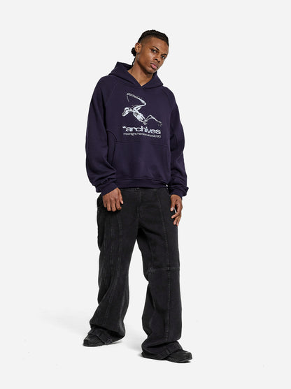 *ARCHIVES HOODIE - Navy Blue