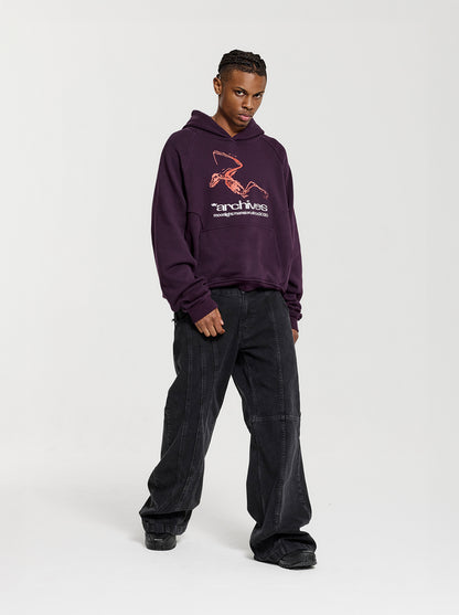 *ARCHIVES HOODIE - Dark Purple