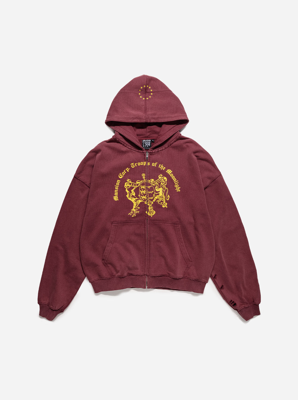 COAT OF ARMS ZIP-UP - RED - Moonlight Mansion