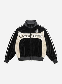 OCOBHRK VELVET JACKET - BLACK