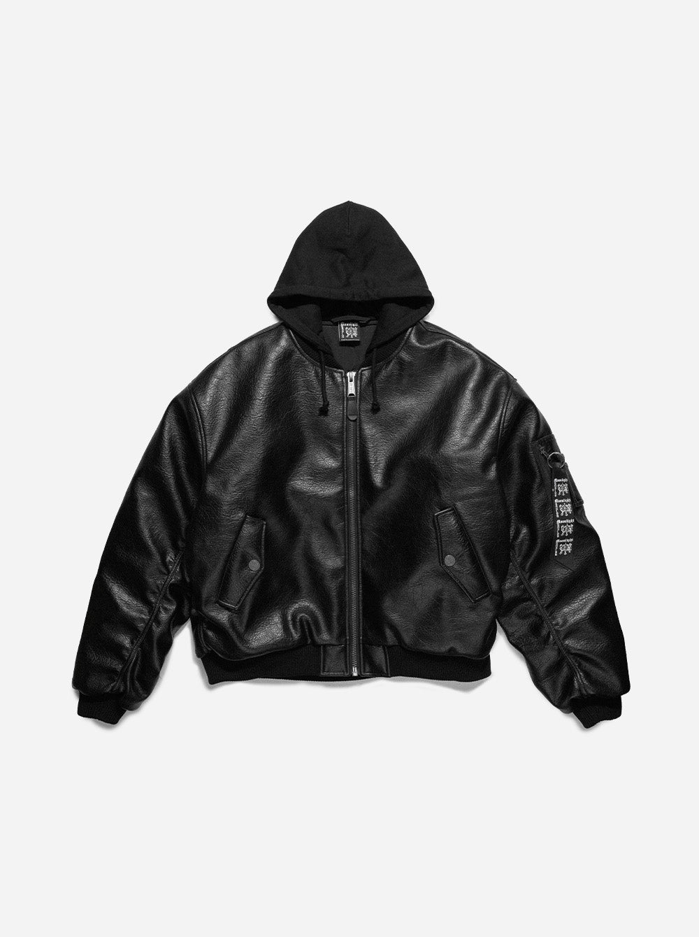 COAT OF ARMS BOMBER - BLACK - Moonlight Mansion