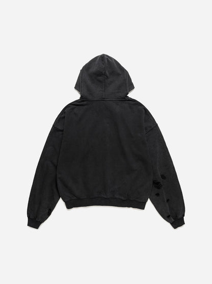 COAT OF ARMS ZIP-UP - BLACK - Moonlight Mansion