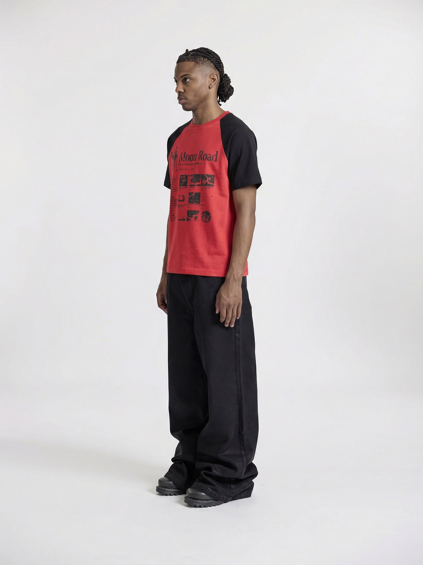MOON ROAD T-SHIRT - RED - Moonlight Mansion