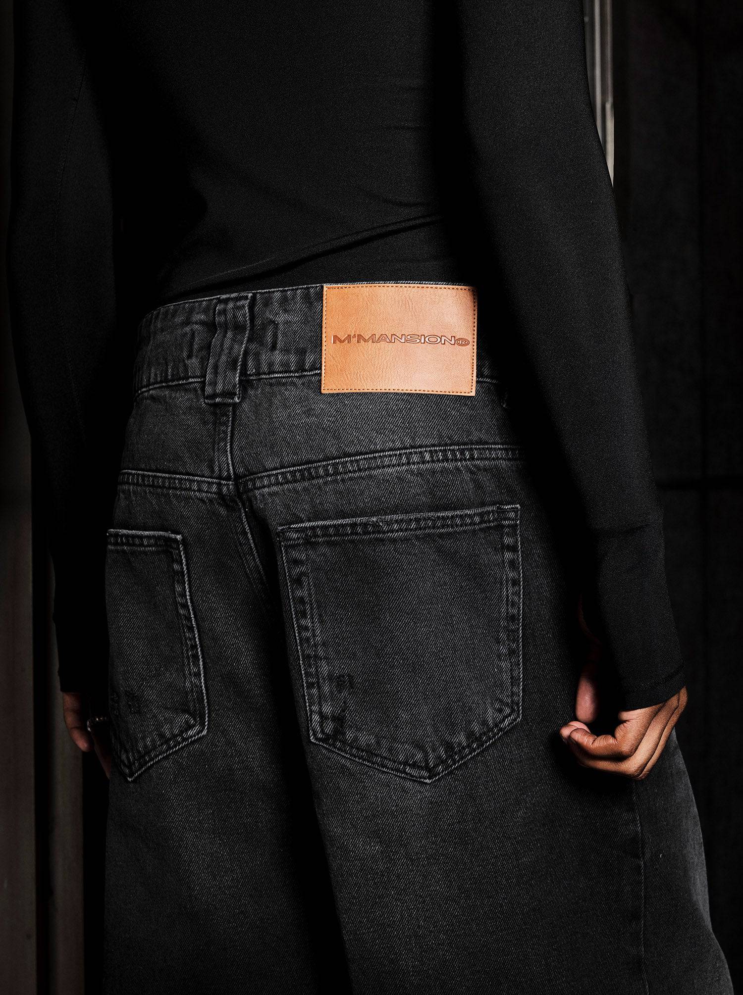 SILHOUETTE DENIM - FADED BLACK - Moonlight Mansion