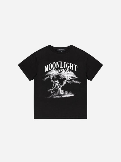 *TREE T-SHIRT - Black - Moonlight Mansion