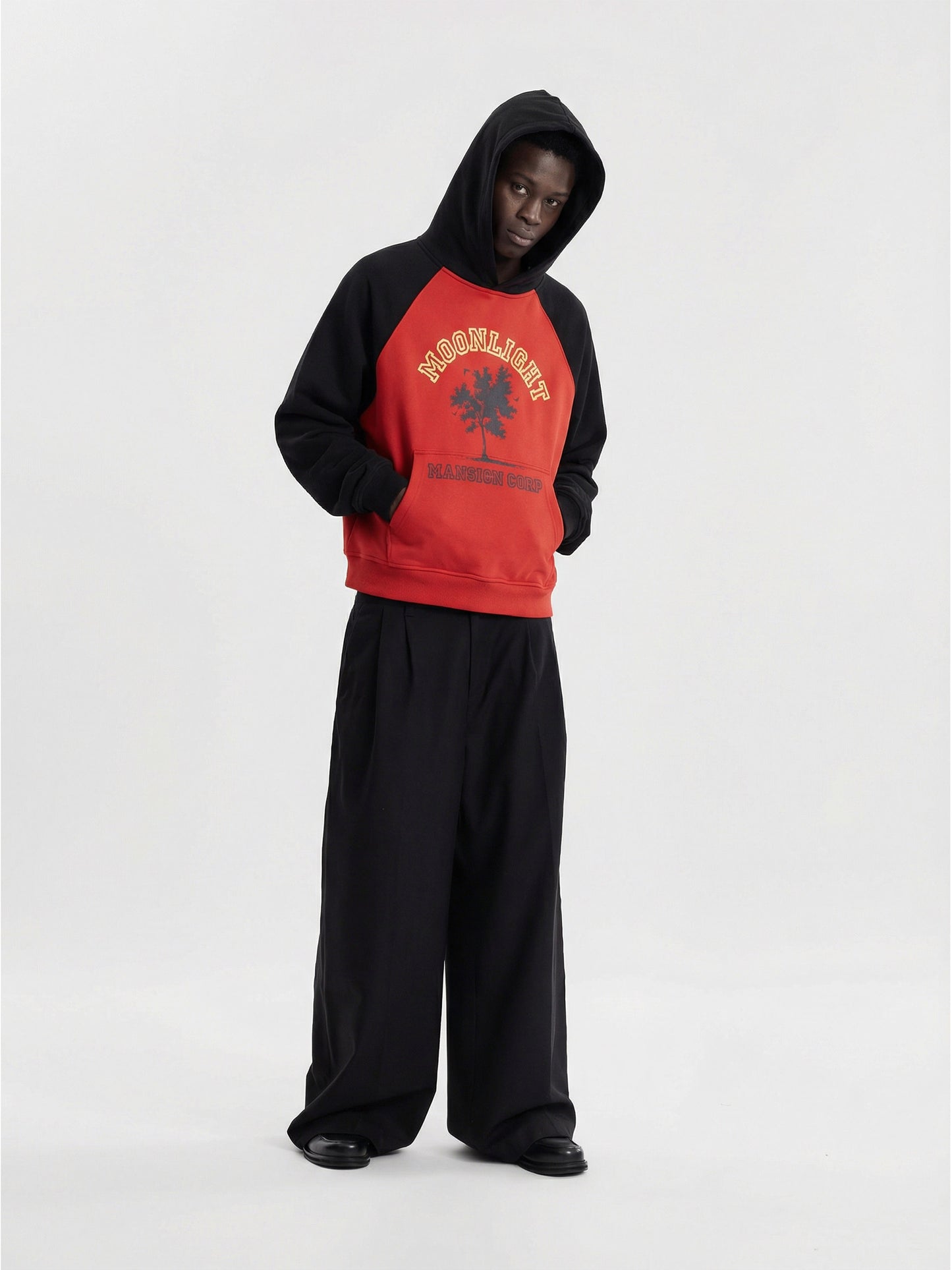 TREE V2 HOODIE - RED - Moonlight Mansion