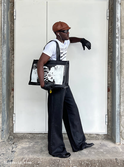 LEATHER SHOPPER BAG - Moonlight Mansion