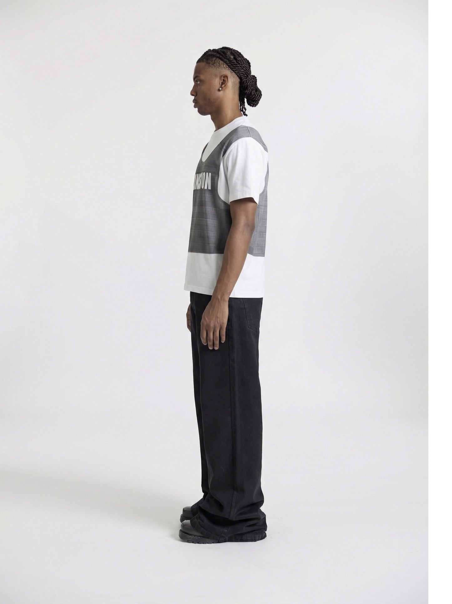 BULLET VEST T-SHIRT - WHITE - Moonlight Mansion