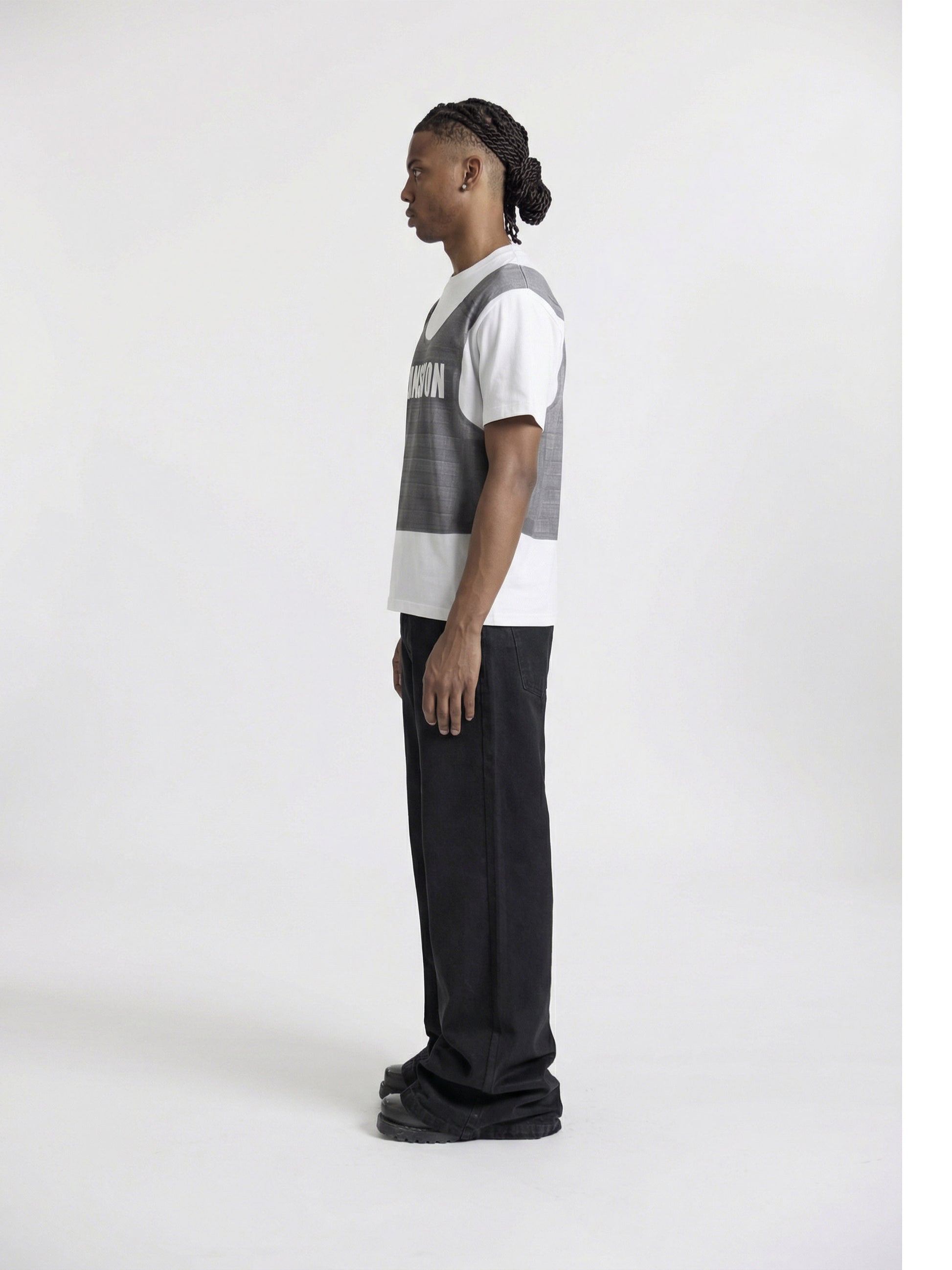 BULLET VEST T-SHIRT - WHITE - Moonlight Mansion