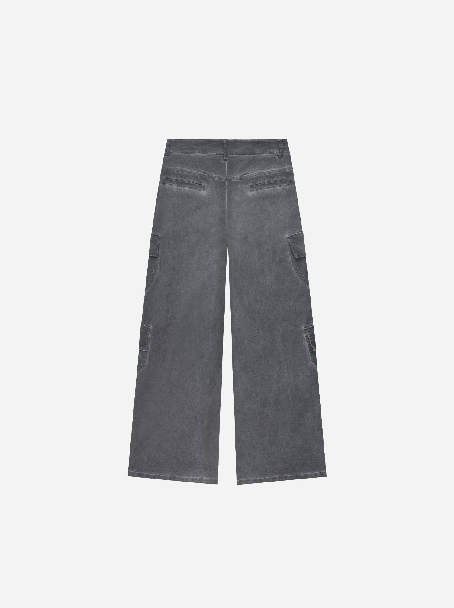 WASHED LINE - CARGOPANTS - MOON GRAY - Moonlight Mansion
