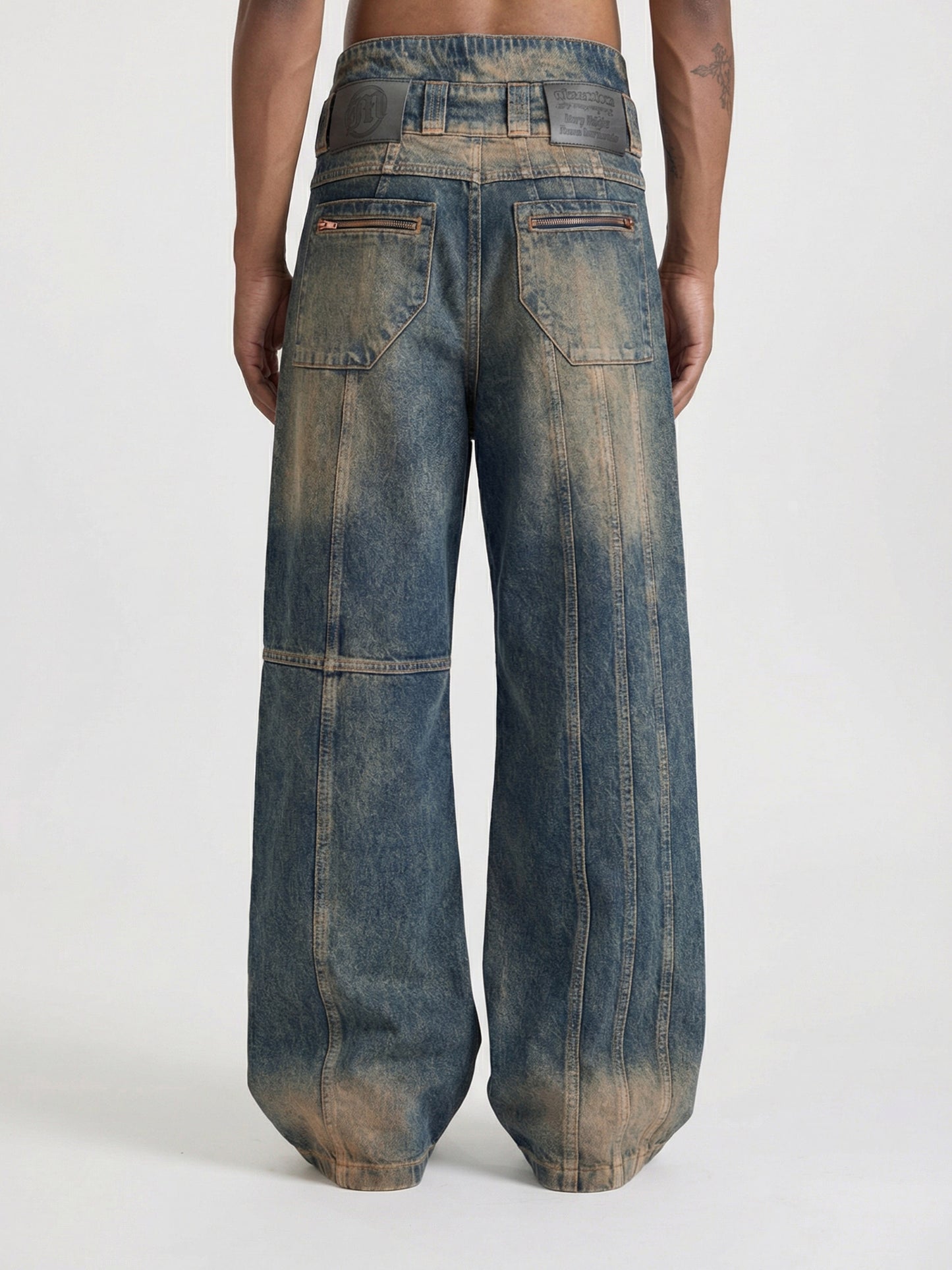 CONSTRUCTION DENIM - YELLOW BLUE - Moonlight Mansion