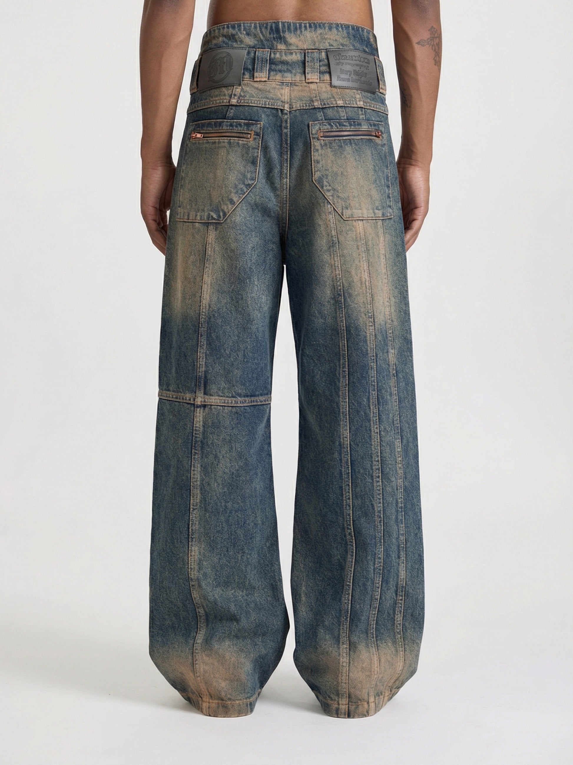 CONSTRUCTION DENIM - YELLOW BLUE - Moonlight Mansion